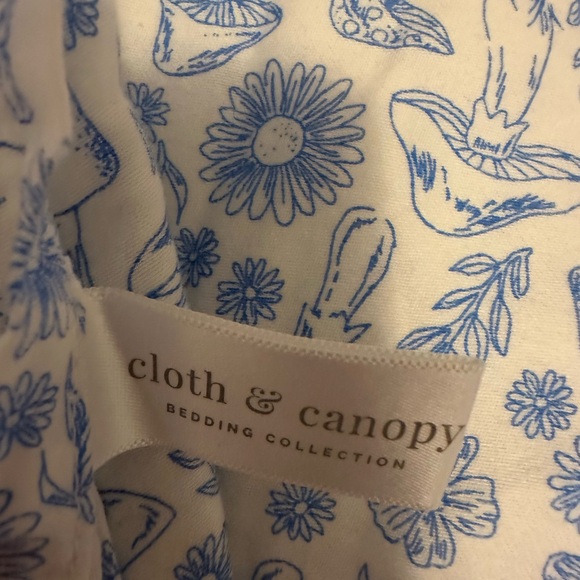 Blue Mushroom Queen Sheets Set - Picture 2 of 3